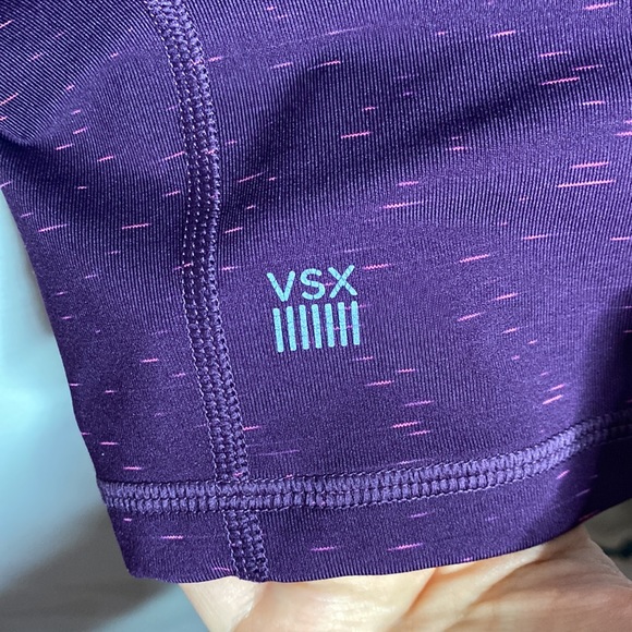VSX Victoria’ Secret Sport knockout crop leggings in Bordeaux space dye size S - Picture 7 of 10